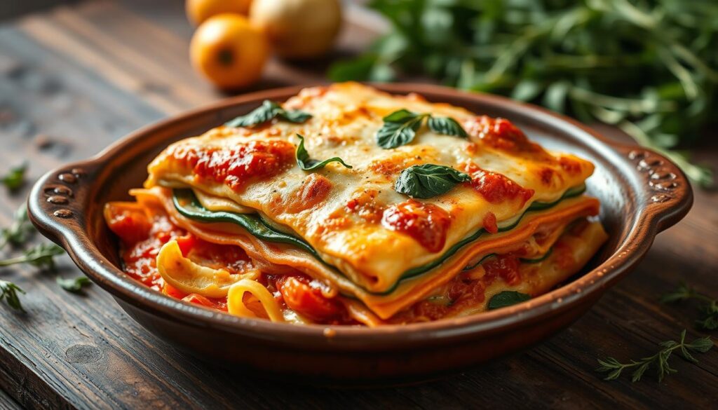 Vegetarische und vegane Lasagne