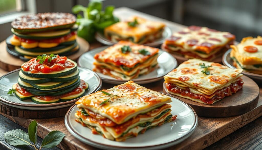 Zucchini Lasagne - Verschiedene Varianten