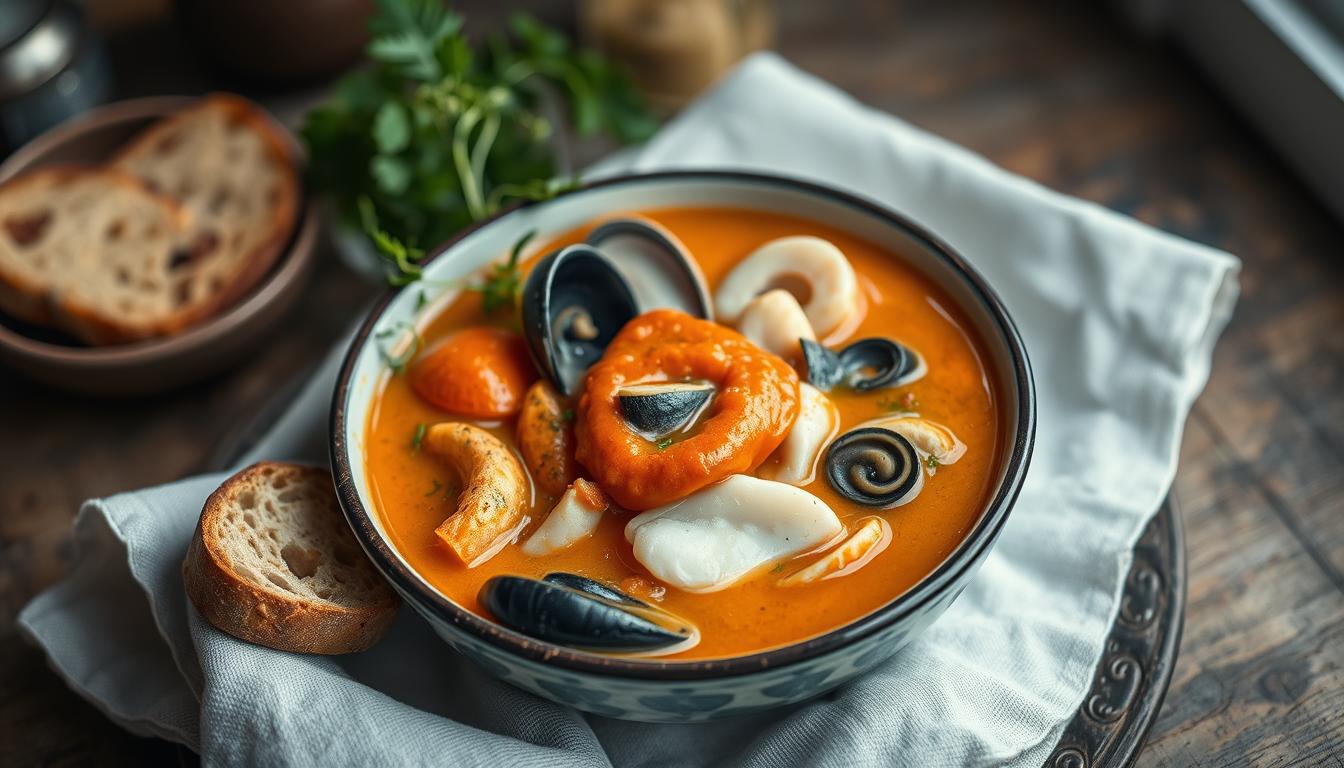 bretonische fischsuppe mit rouille