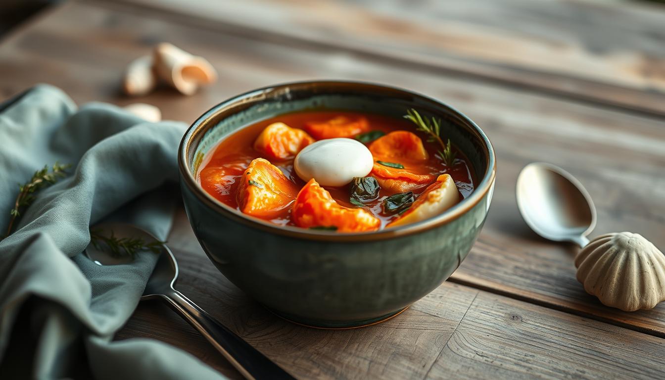 französische fischsuppe mit rouille
