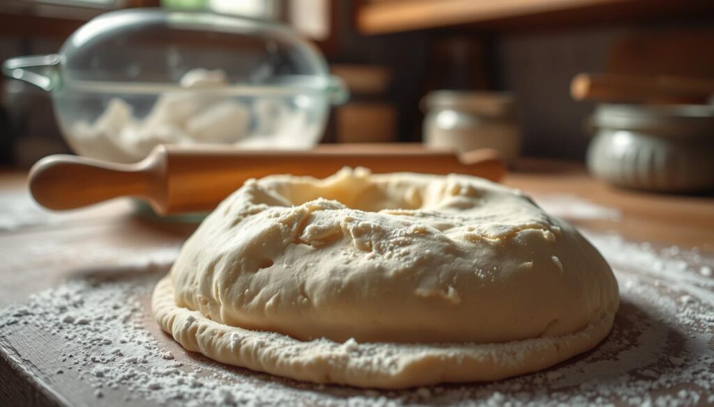 Elsässer Flammkuchen Teigzubereitung