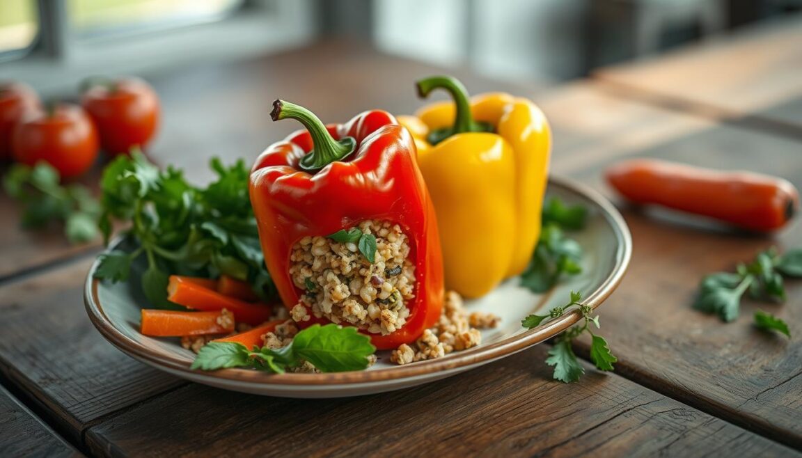 Wie Lange Muss Gefãƒâ¼llte Paprika In Den Ofen