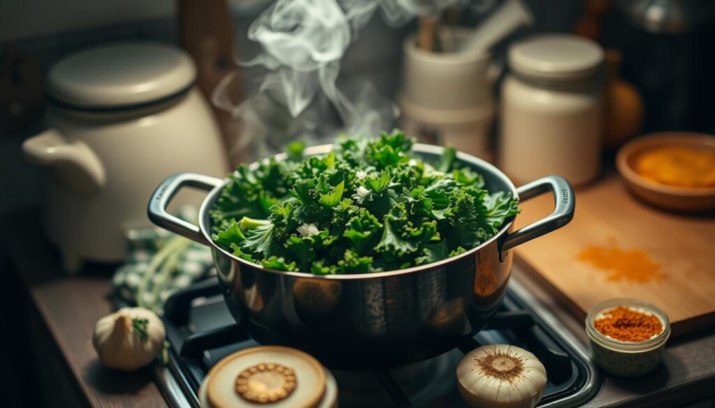 Grünkohl schnell kochen vegetarisch