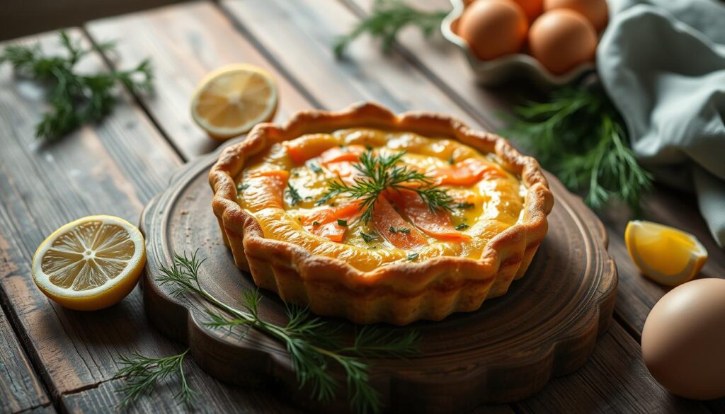 Lachs-Quiche zubereitung