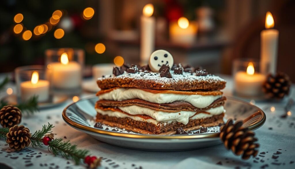 Lebkuchen Lasagne Dessert