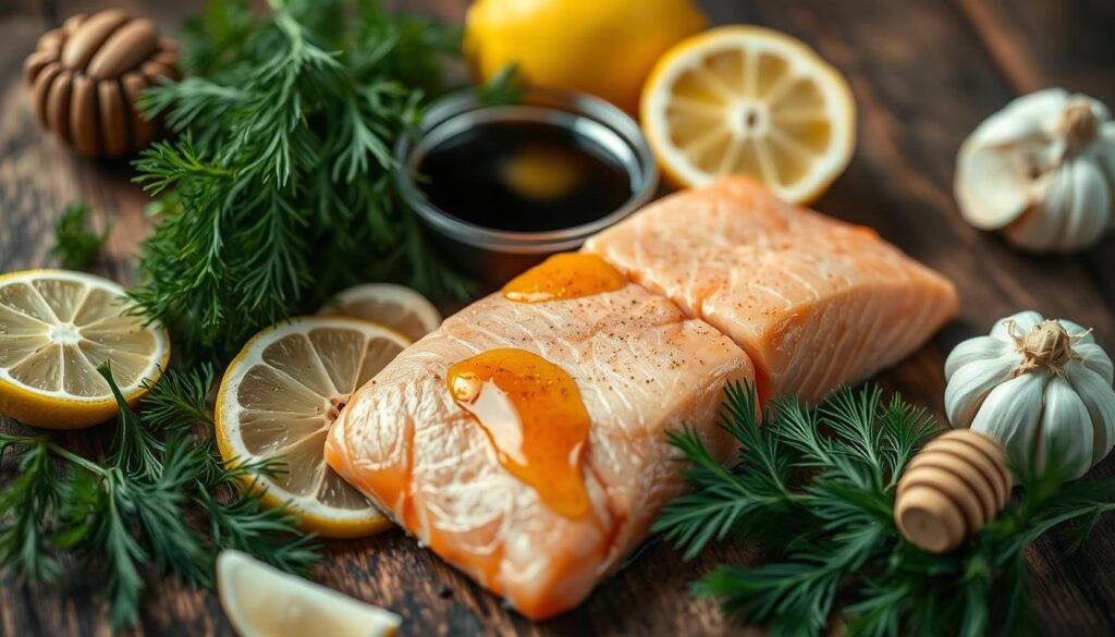 Marinade für gegrillten Lachs