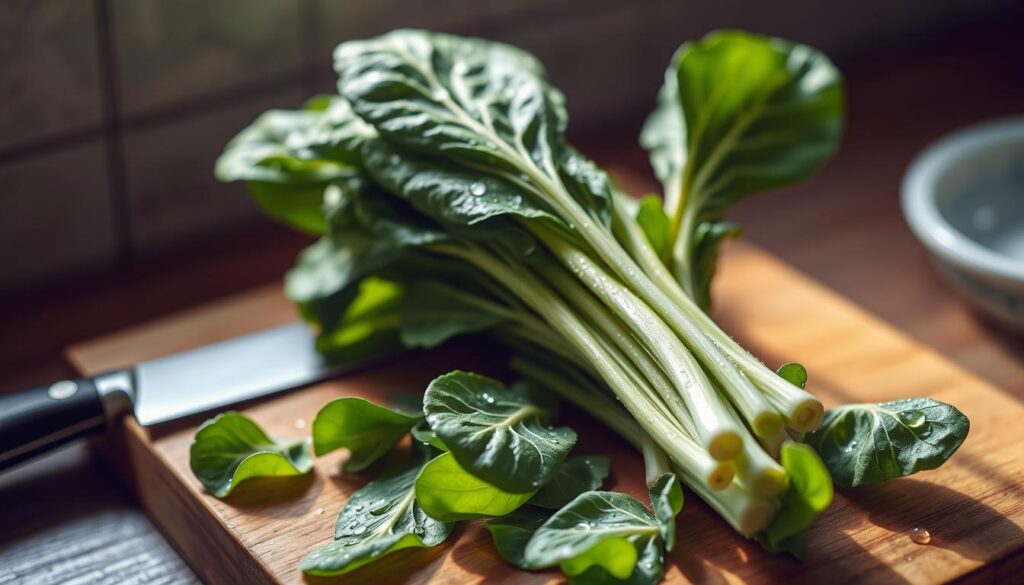 Pak Choi vorbereiten