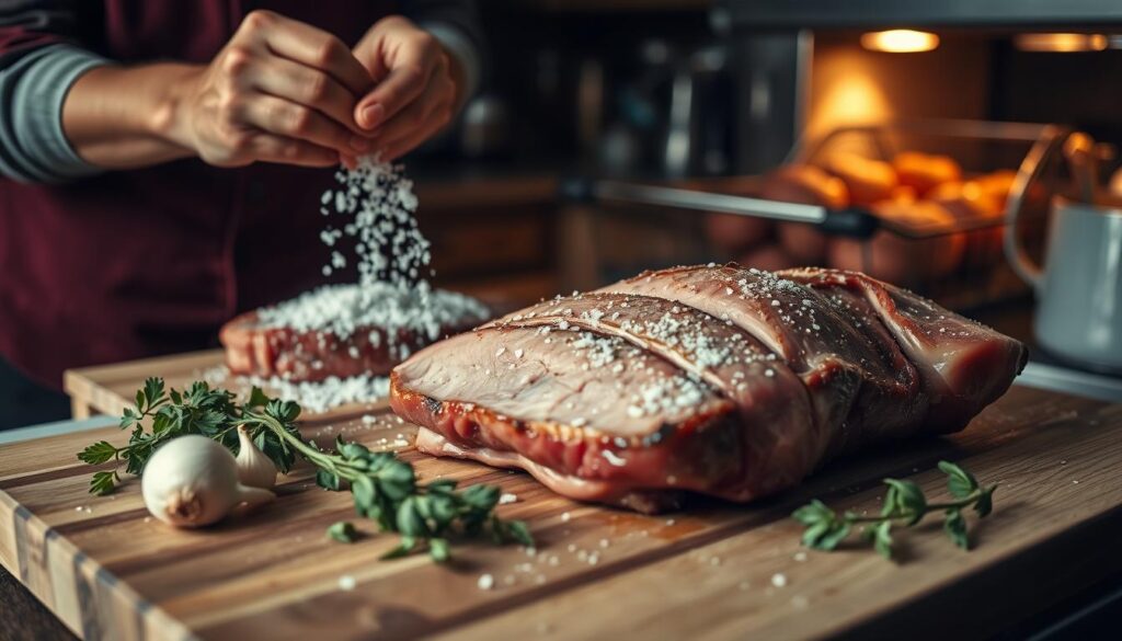 Schritt-für-Schritt Salzbraten Zubereitung