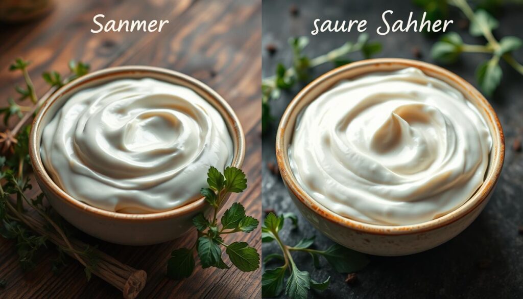 Sour Cream vs. saure Sahne Unterschiede