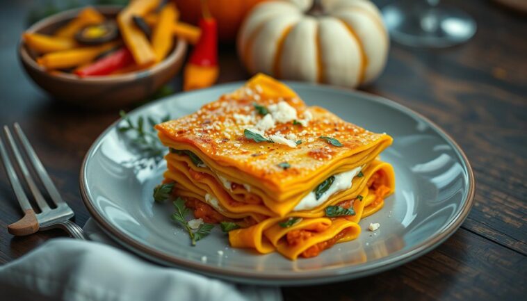 kürbis lasagne rezept