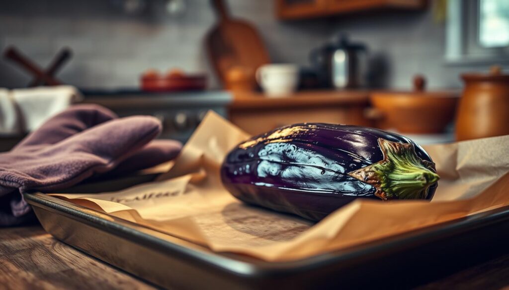 sicheres Backen Aubergine