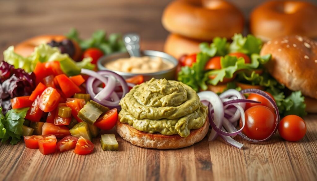 Beilagen und Soßen für vegetarische Burger