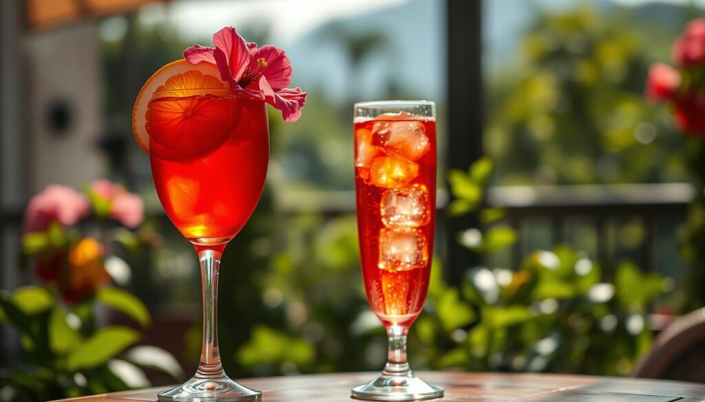 Hibiskus Aperol Spritz