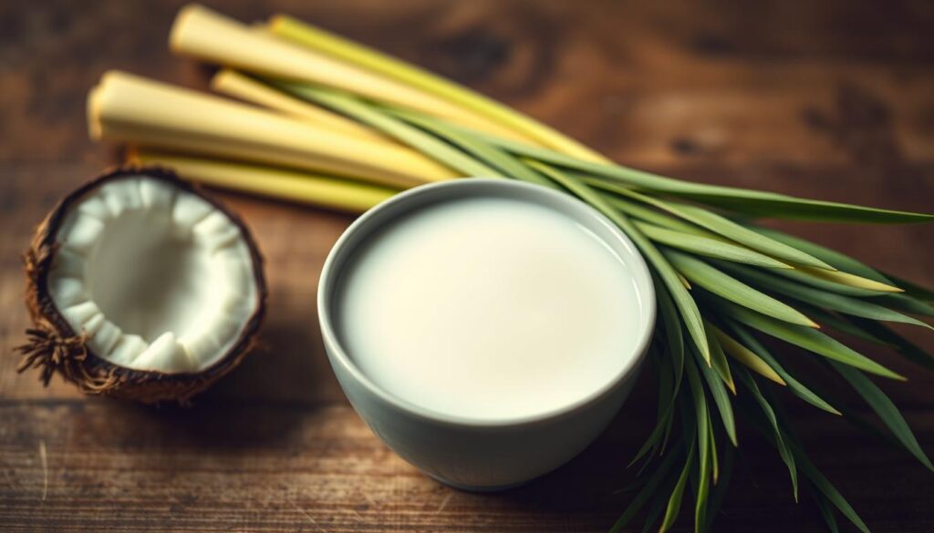 Kokosmilch und Zitronengras